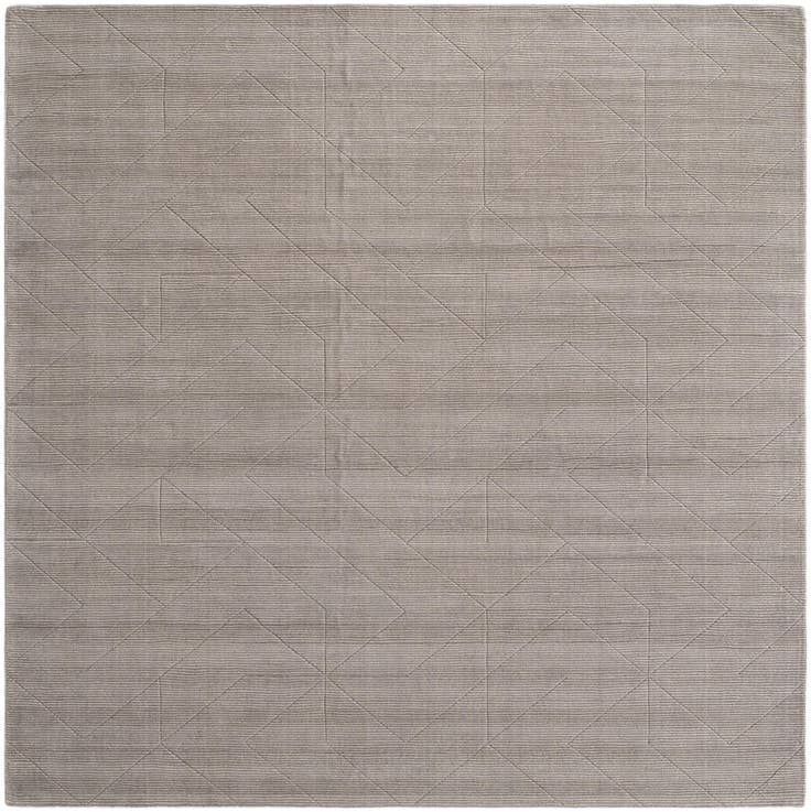 Detail image of 12' x 12' WoolCraft Geometric Square Rug