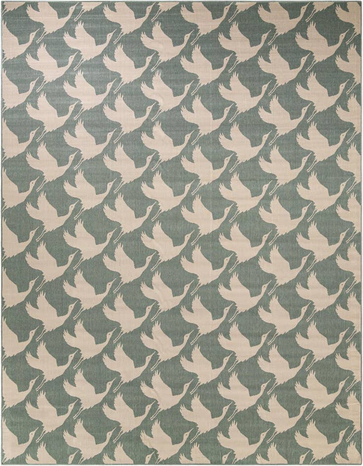 Detail image of 10' x 14' Easy-Clean Coastal Indoor / Outdoor Rug