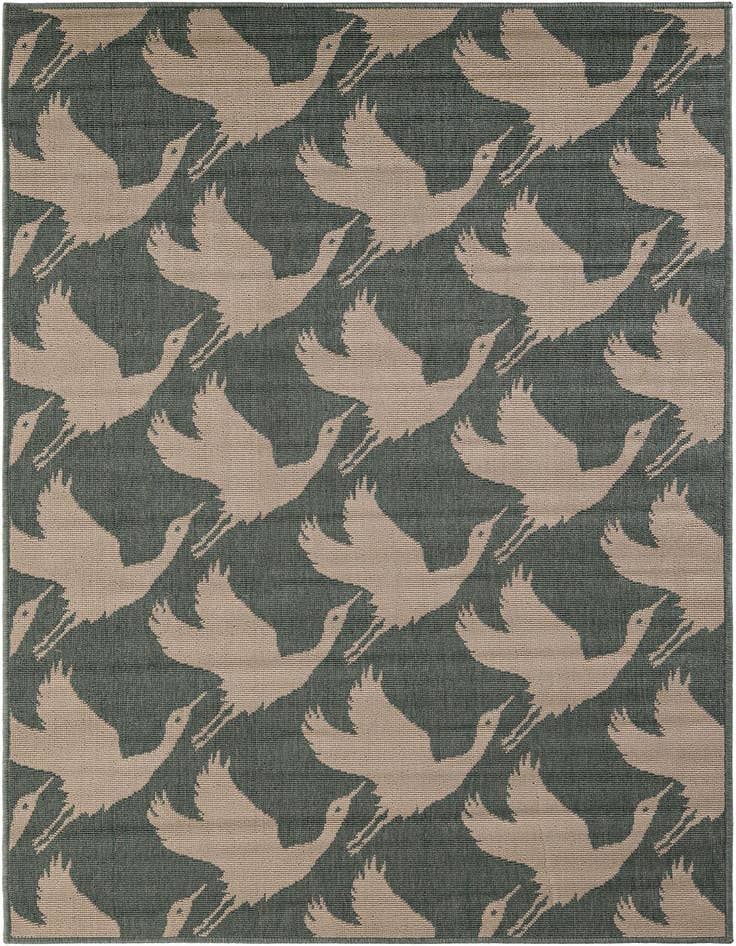 Detail image of 4' x 6' Easy-Clean Coastal Indoor / Outdoor Rug