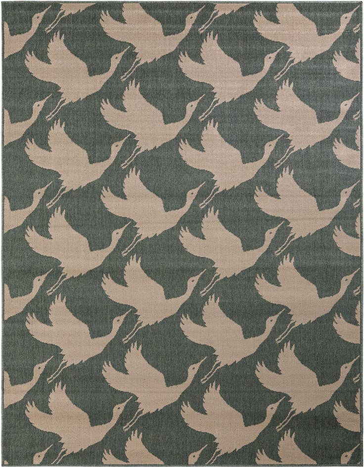 Detail image of 5' x 8' Easy-Clean Coastal Indoor / Outdoor Rug