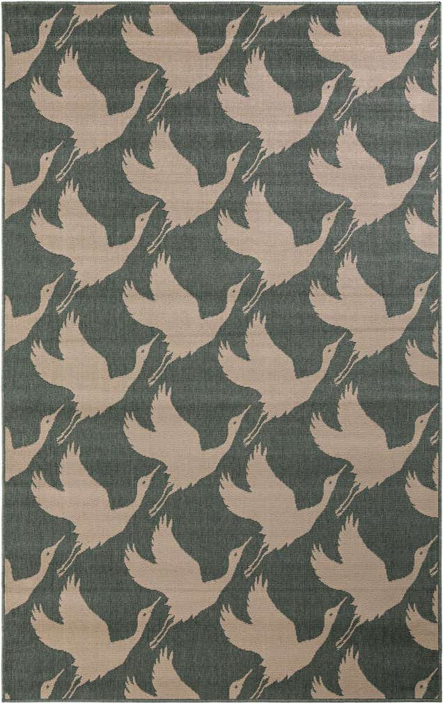 5' x 8' Easy-Clean Coastal Indoor / Outdoor Rug