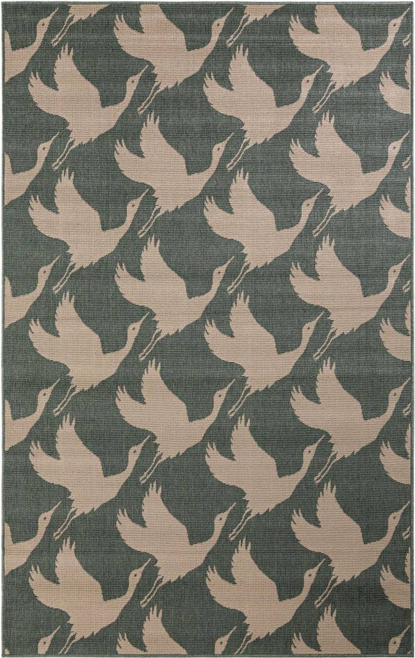 Detail image of 5' x 8' Easy-Clean Coastal Indoor / Outdoor Rug