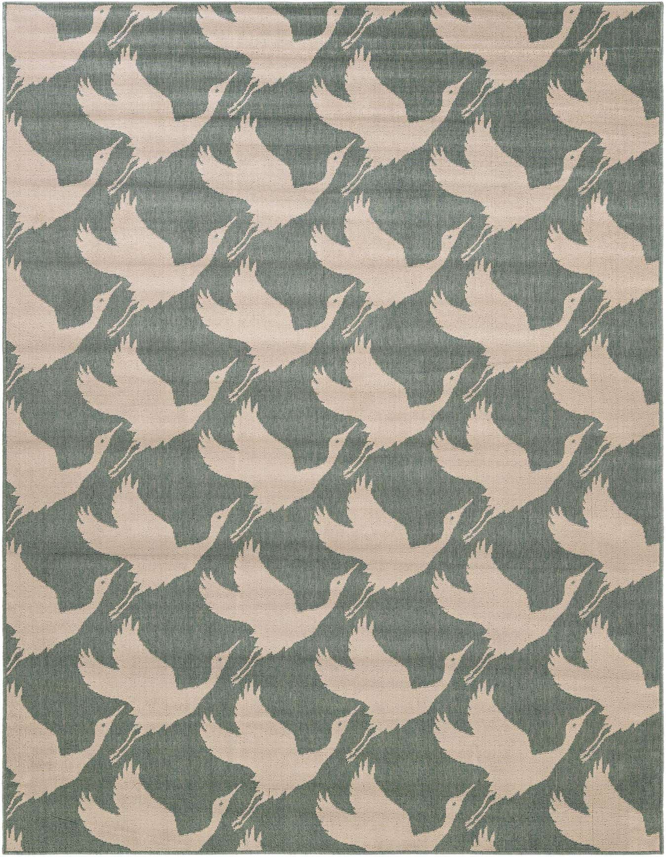 6' x 9' Easy-Clean Coastal Indoor / Outdoor Rug