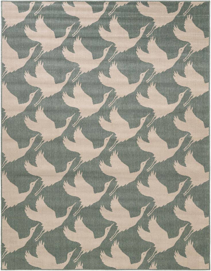 Detail image of 6' x 9' Easy-Clean Coastal Indoor / Outdoor Rug