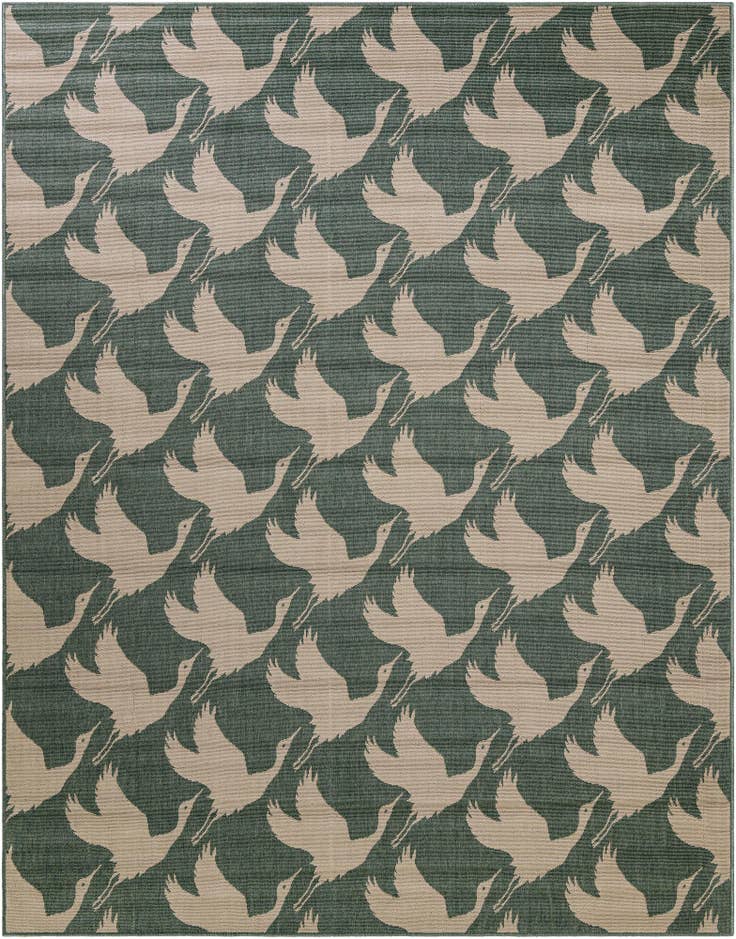 Detail image of 7' 10 x 10' Easy-Clean Coastal Indoor / Outdoor Rug