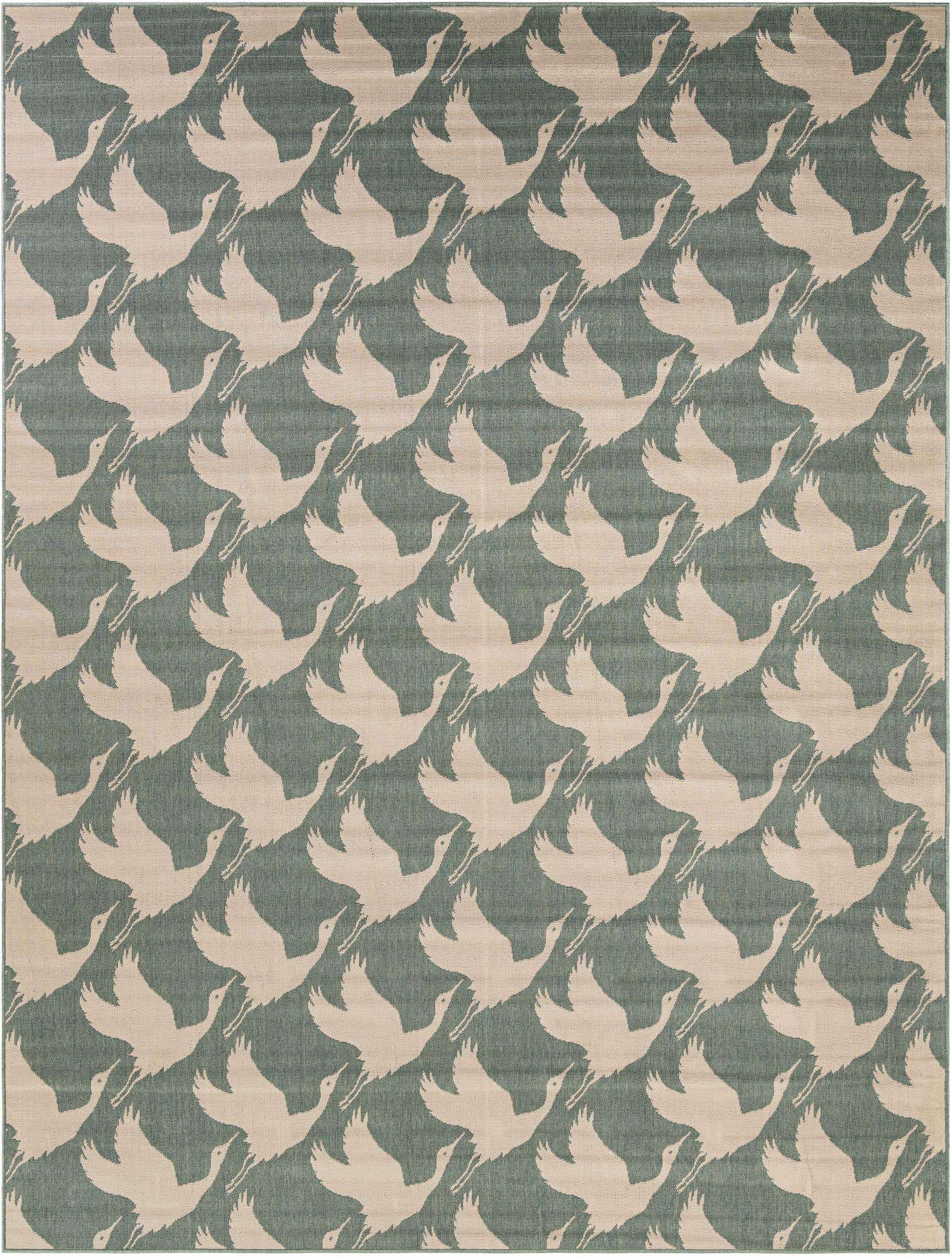 9' x 12' Easy-Clean Coastal Indoor / Outdoor Rug