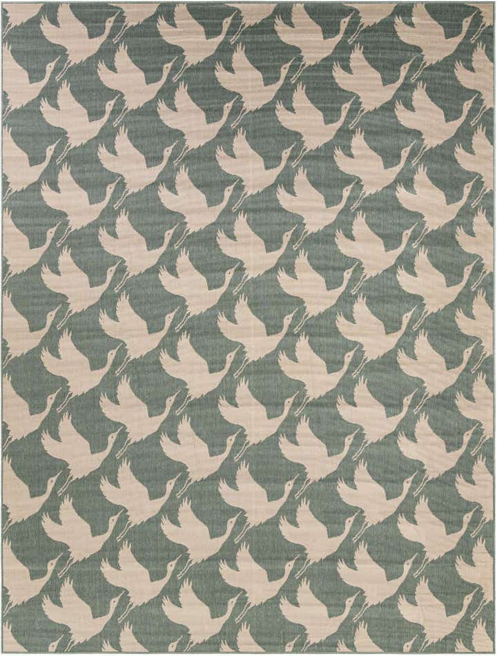 9' x 12' Easy-Clean Coastal Indoor / Outdoor Rug