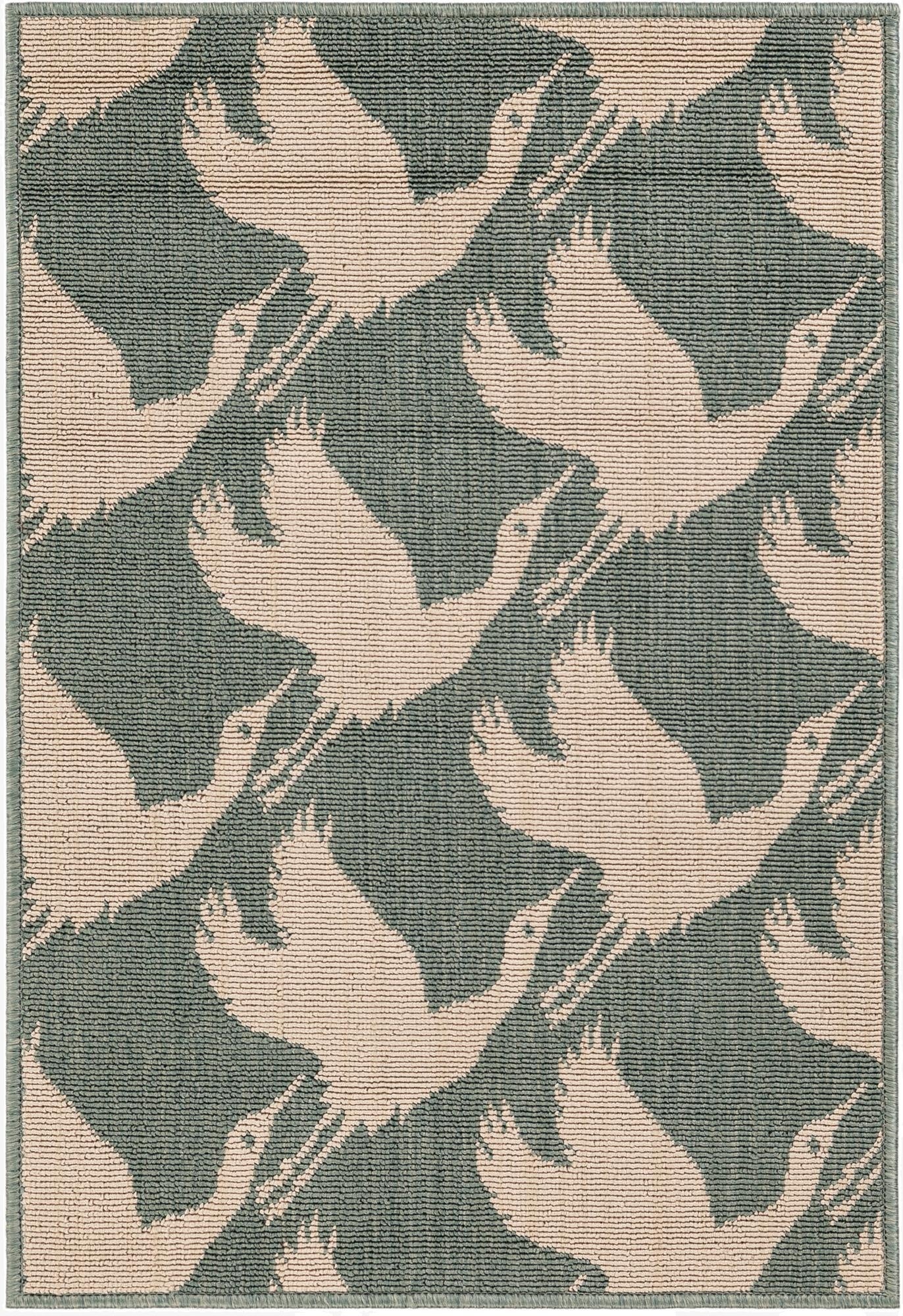 2' x 3'  Washable Coastal Indoor / Outdoor Rug