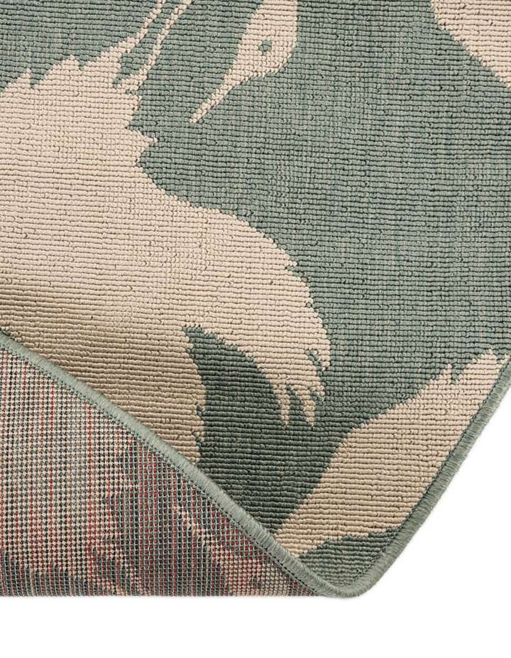 3' x 3' Easy-Clean Coastal Indoor / Outdoor Round Rug