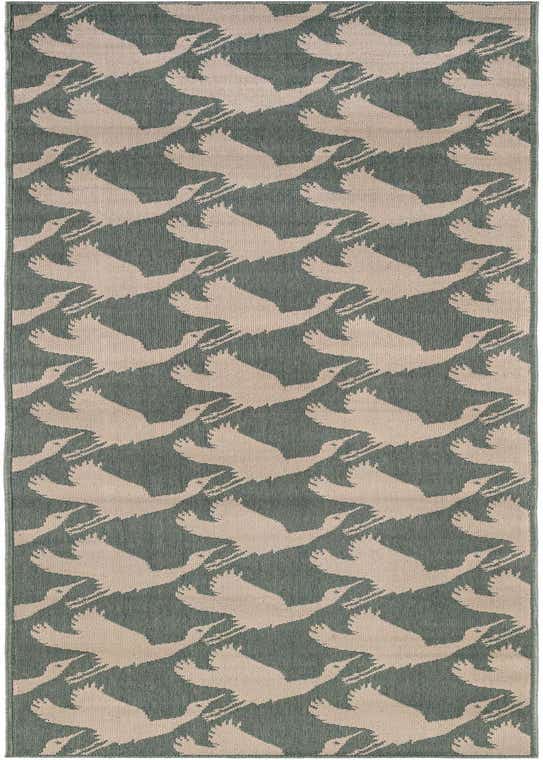 2' 7 x 10' Easy-Clean Coastal Indoor / Outdoor Runner Rug