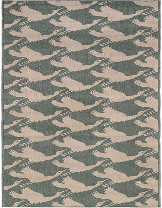 2' 7 x 10' Easy-Clean Coastal Indoor / Outdoor Runner Rug