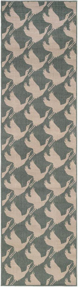 Detail image of 2' 7 x 10' Easy-Clean Coastal Indoor / Outdoor Runner Rug