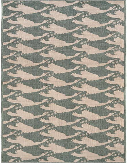 Detail image of 2' 7 x 12' Easy-Clean Coastal Indoor / Outdoor Runner Rug