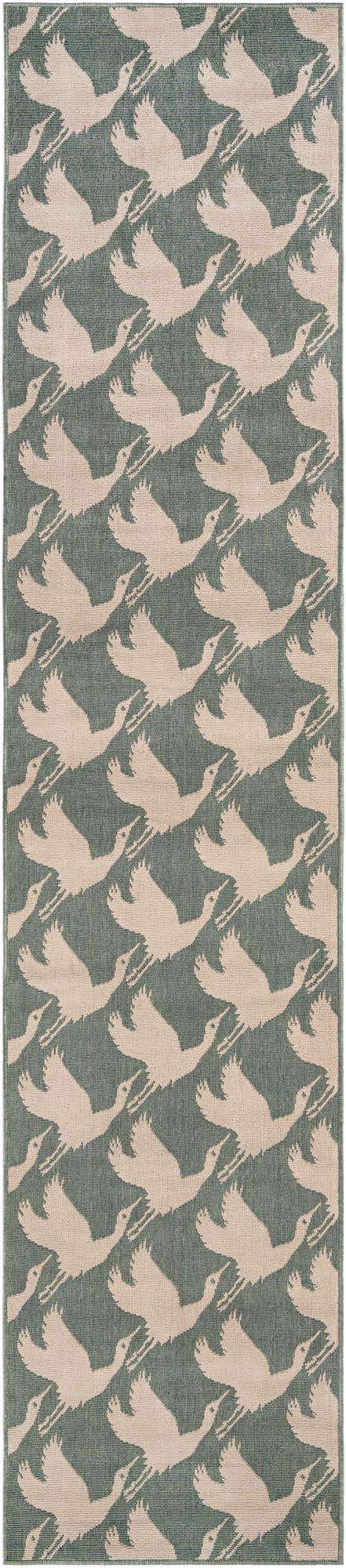 2' 7 x 12' Easy-Clean Coastal Indoor / Outdoor Runner Rug