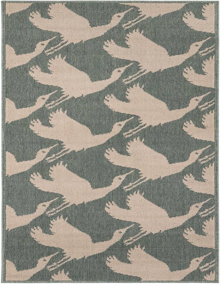 Detail image of 2' x 5' Easy-Clean Coastal Indoor / Outdoor Runner Rug