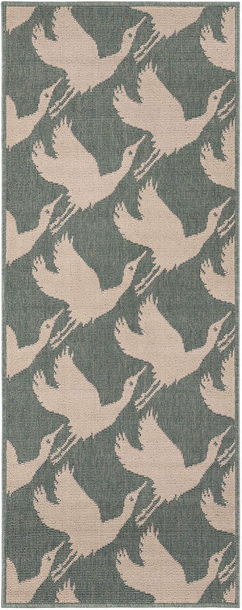 2' x 5' Easy-Clean Coastal Indoor / Outdoor Runner Rug