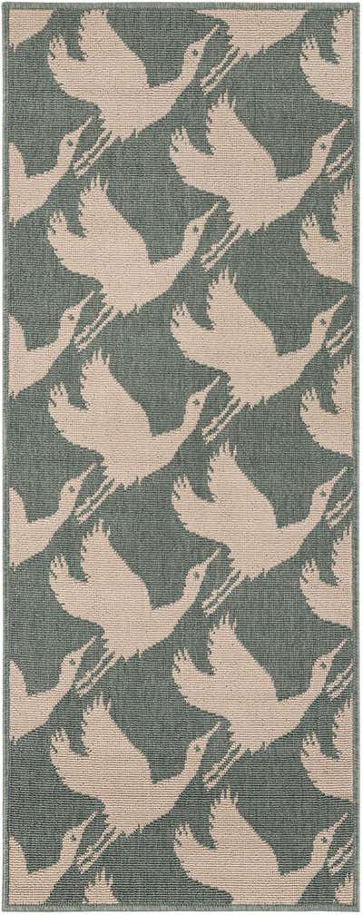 2' x 5' Easy-Clean Coastal Indoor / Outdoor Runner Rug