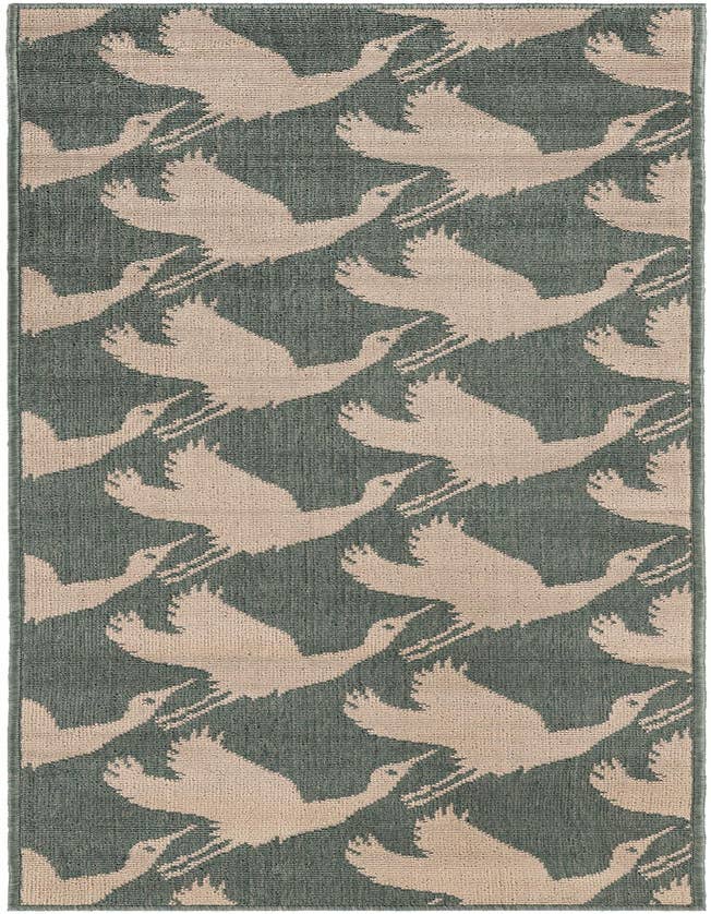 Detail image of 2' x 6' Easy-Clean Coastal Indoor / Outdoor Runner Rug