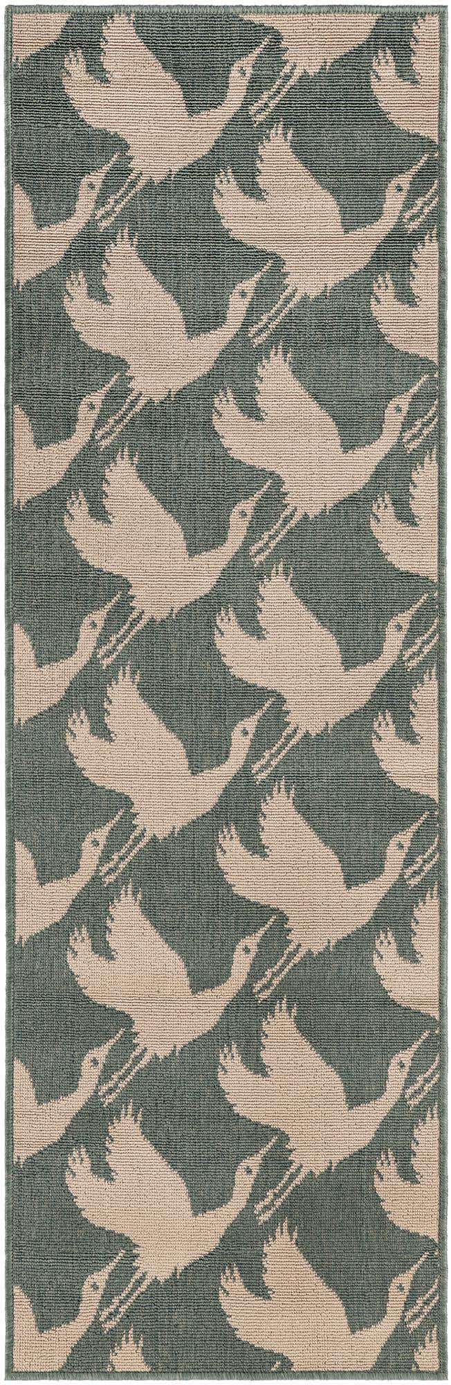 2' x 6' Easy-Clean Coastal Indoor / Outdoor Runner Rug