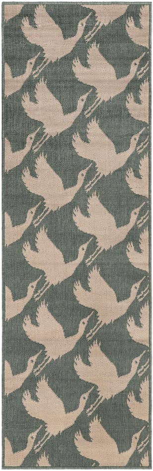 Detail image of 2' x 6' Easy-Clean Coastal Indoor / Outdoor Runner Rug