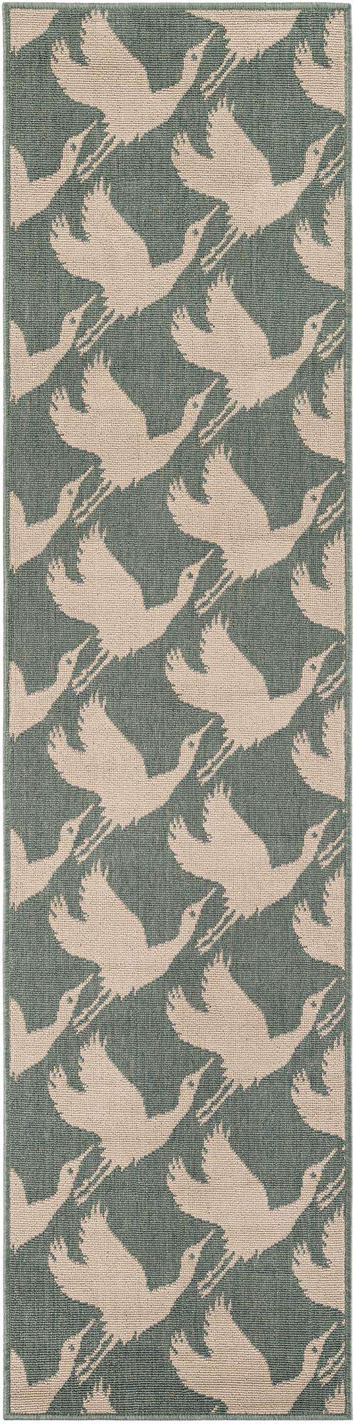 2' x 8' Easy-Clean Coastal Indoor / Outdoor Runner Rug