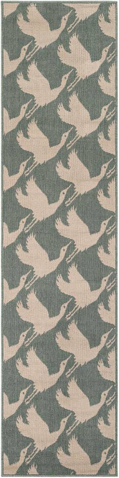 Detail image of 2' x 8' Easy-Clean Coastal Indoor / Outdoor Runner Rug