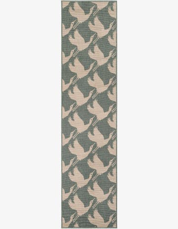 2' x 8' Easy-Clean Coastal Indoor / Outdoor Runner Rug