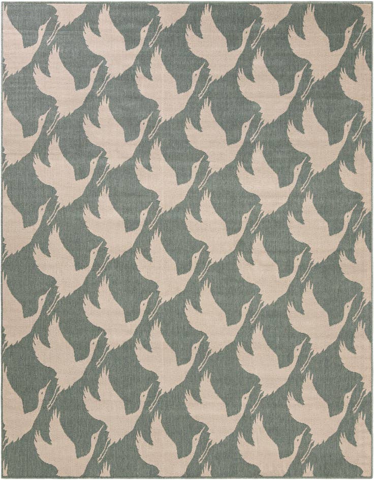 Detail image of 7' 10 x 7' 10 Easy-Clean Coastal Indoor / Outdoor Square Rug