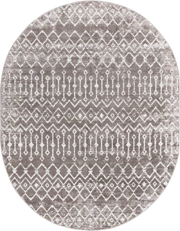 Detail image of 8' x 10' Bohemian Trellis Oval Rug
