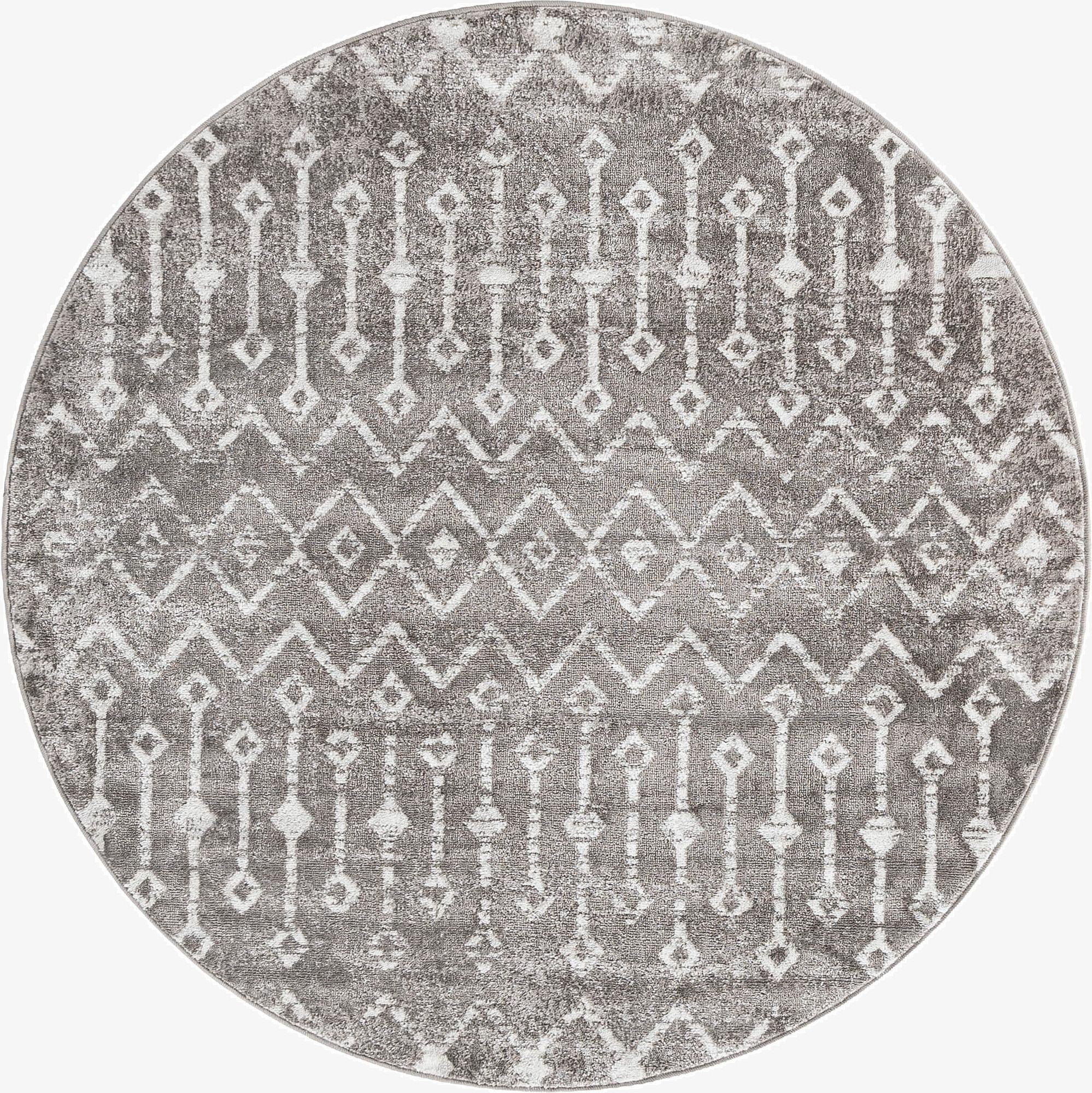 5' 3 x 5' 3 Bohemian Trellis Round Rug