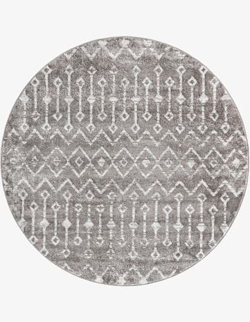 5' 3 x 5' 3 Bohemian Trellis Round Rug