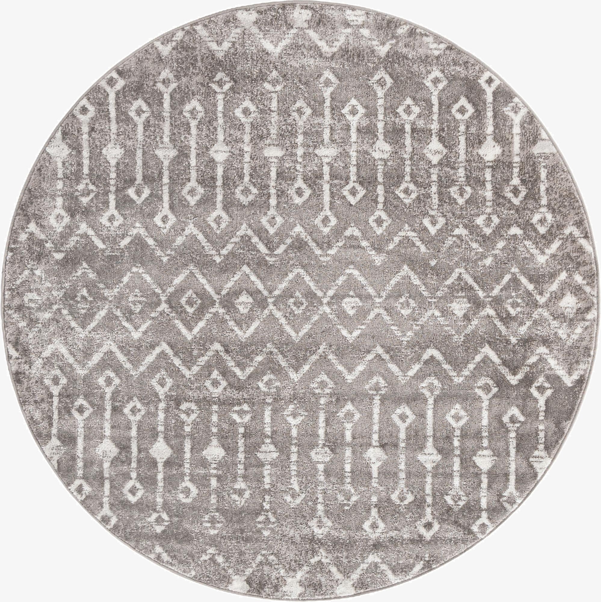3' x 3' Bohemian Trellis Round Rug
