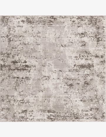 Stone Gray Aurora Square Rug