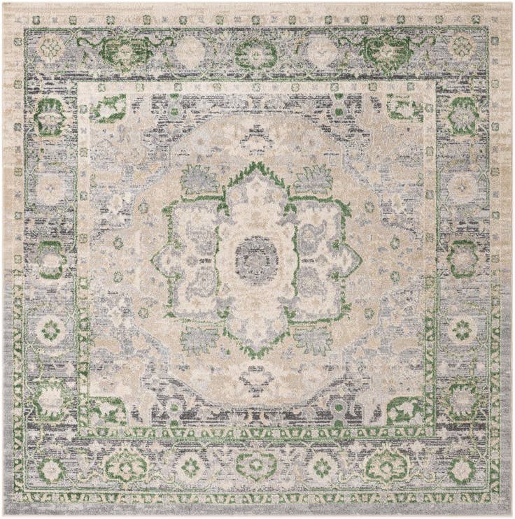 Detail image of 8' x 8' Madeline Vintage Square Rug