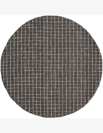 5' 1 x 5' 1 Heritage Line Wool Round Rug