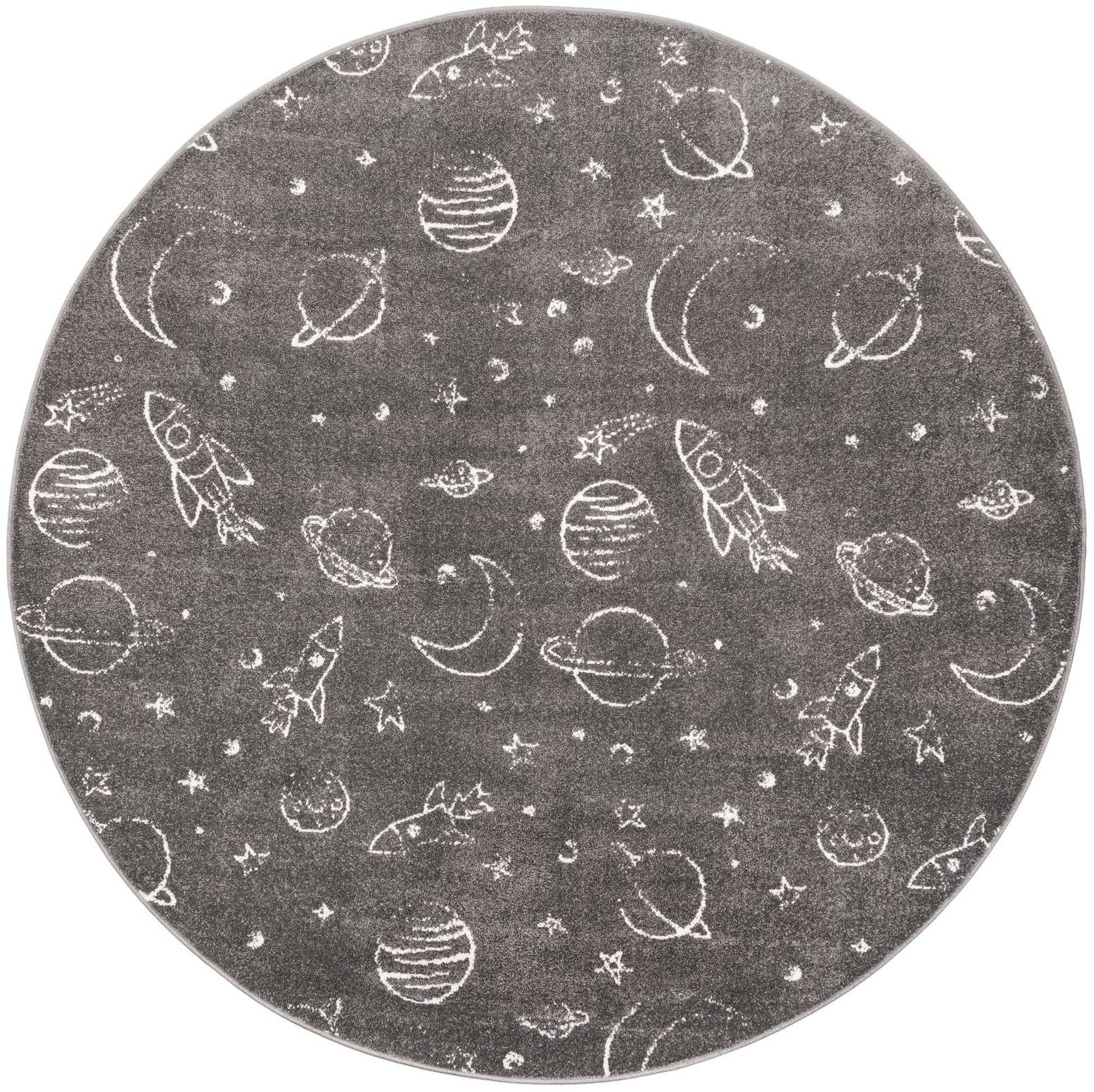 7' 10 x 7' 10 Summerhill · Pictoral rug, gray