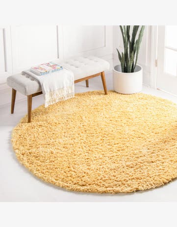 7' x 7' Zermatt Shag Round Rug