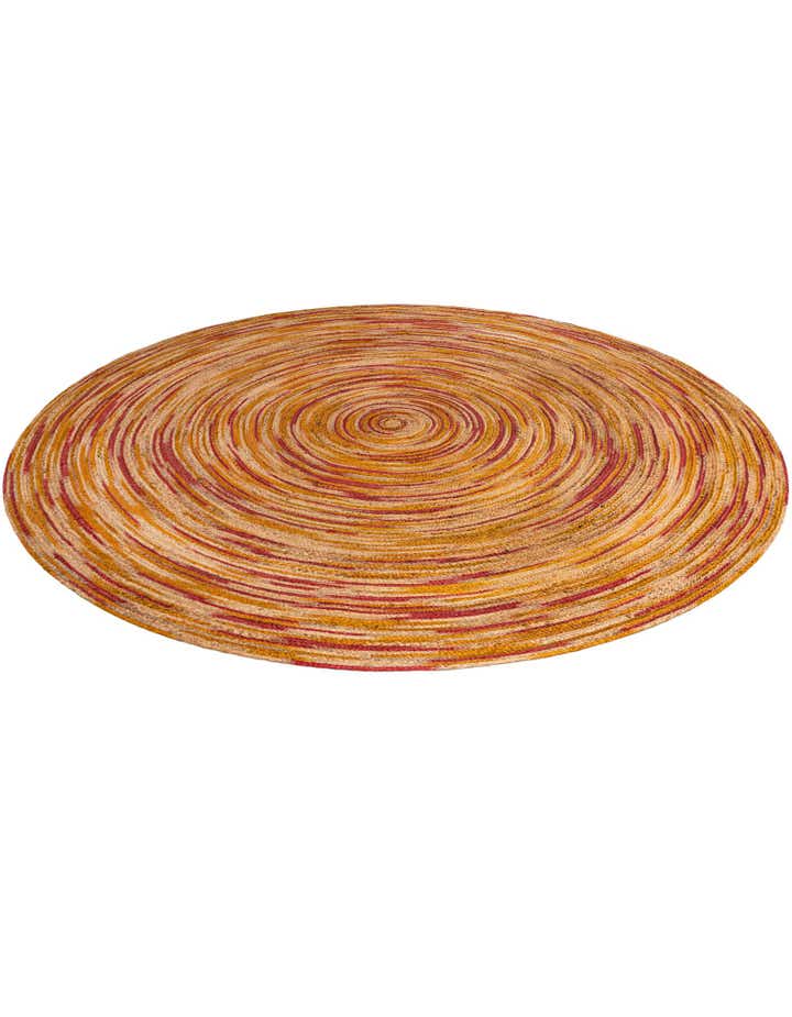 10' x 10' Handmade Braided Jute Round Rug
