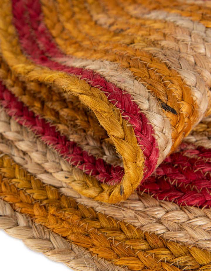 3' 1 x 3' 1 Handmade Braided Jute Round Rug