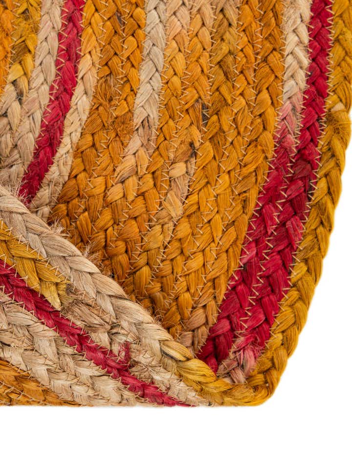 3' 1 x 3' 1 Handmade Braided Jute Round Rug