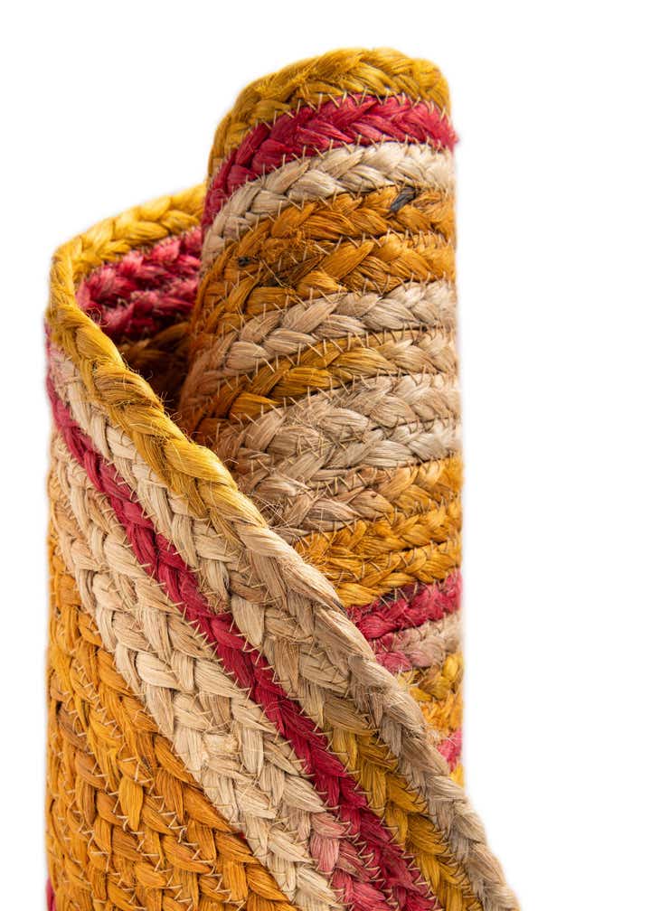 3' 1 x 3' 1 Handmade Braided Jute Round Rug