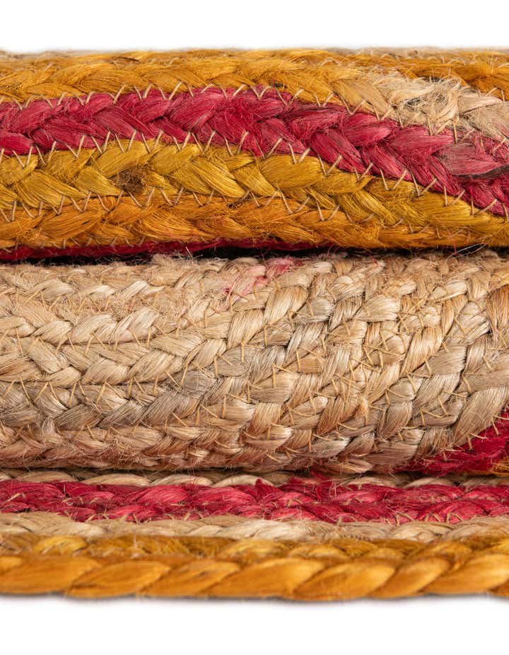 3' 1 x 3' 1 Handmade Braided Jute Round Rug