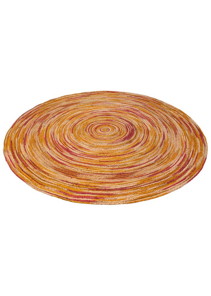 7' 10 x 7' 10 Handmade Braided Jute Round Rug