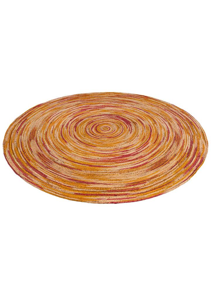 7' 10 x 7' 10 Handmade Braided Jute Round Rug