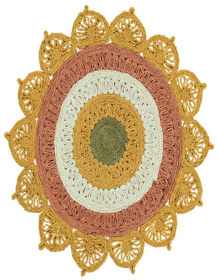 Detail image of 3' 3 x 3' 3  Hand Braided Jute Round Rug