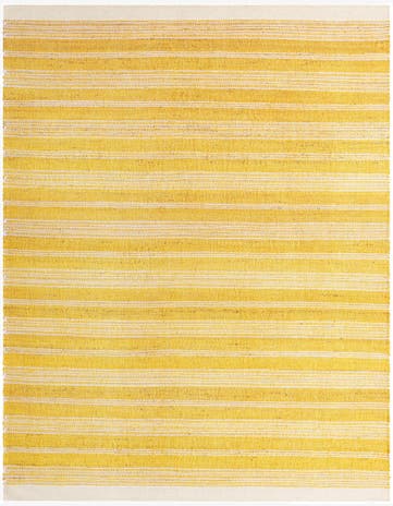 Sunshine Yellow Hand Woven Lariat Rug