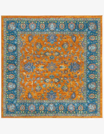Sunshine Yellow Medina Square Rug