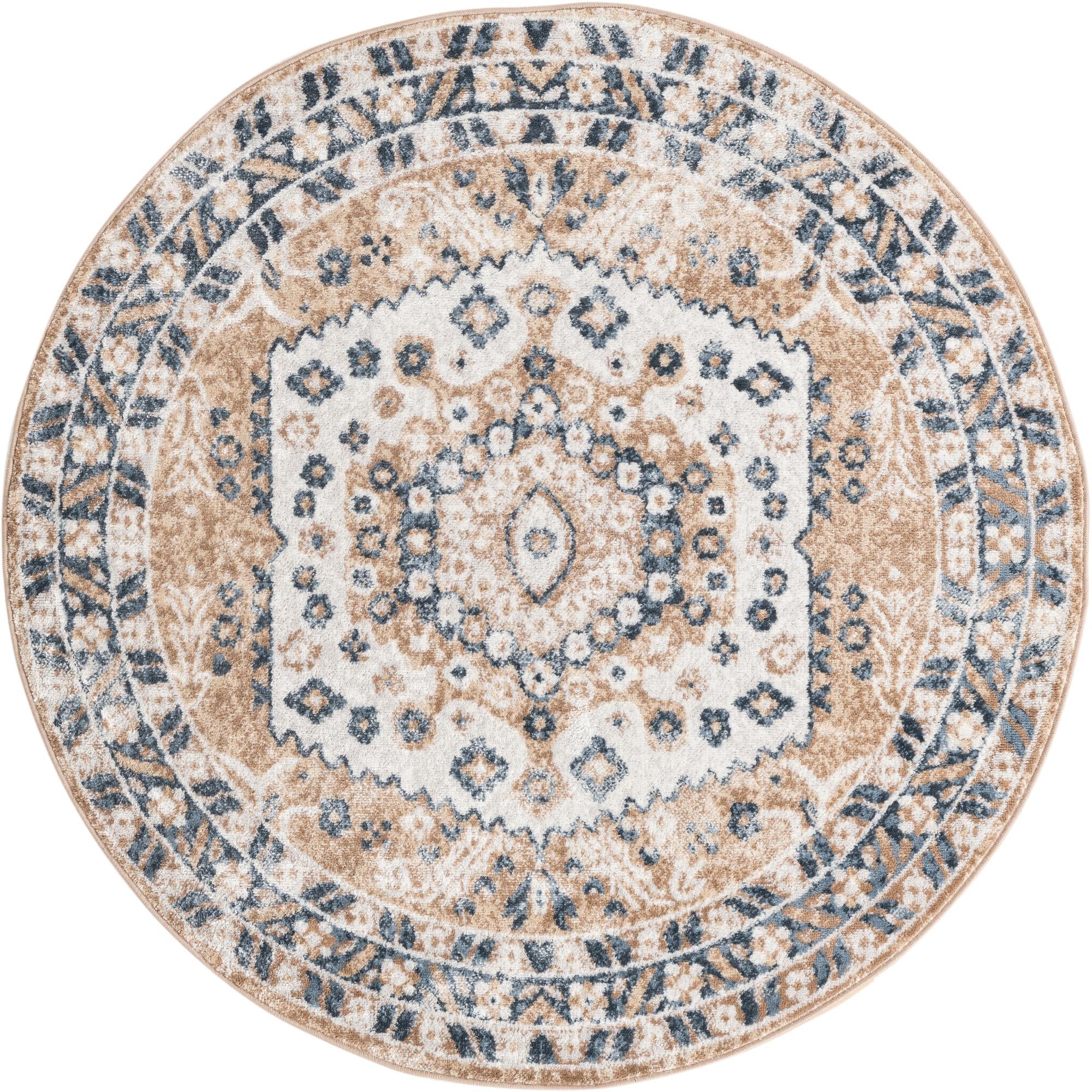 Swallow · Border rug, beige