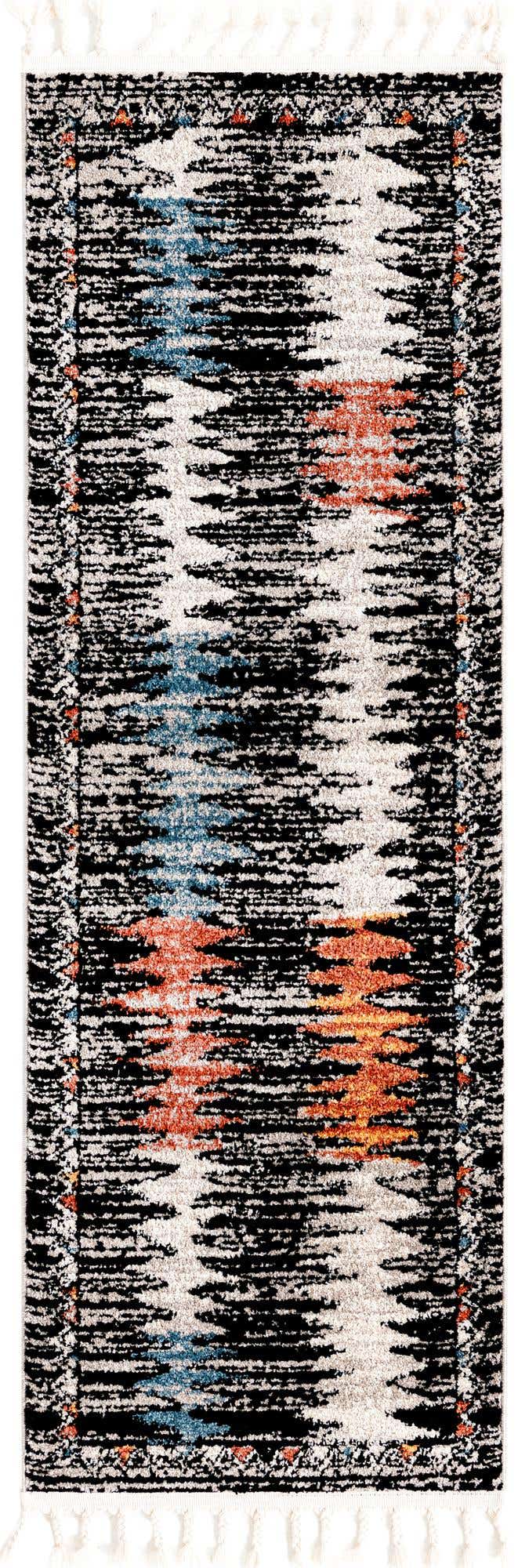 2' x 6' Sweeney · Border rug, multi