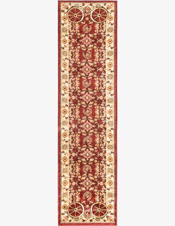 Tabor · Border rug, red